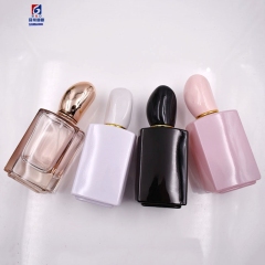 50ML Large Capacity Square Top Grade Glass Spary Bottle