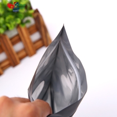 Frosted self-supporting self-sealing bag transparent open window food seal zipper bag