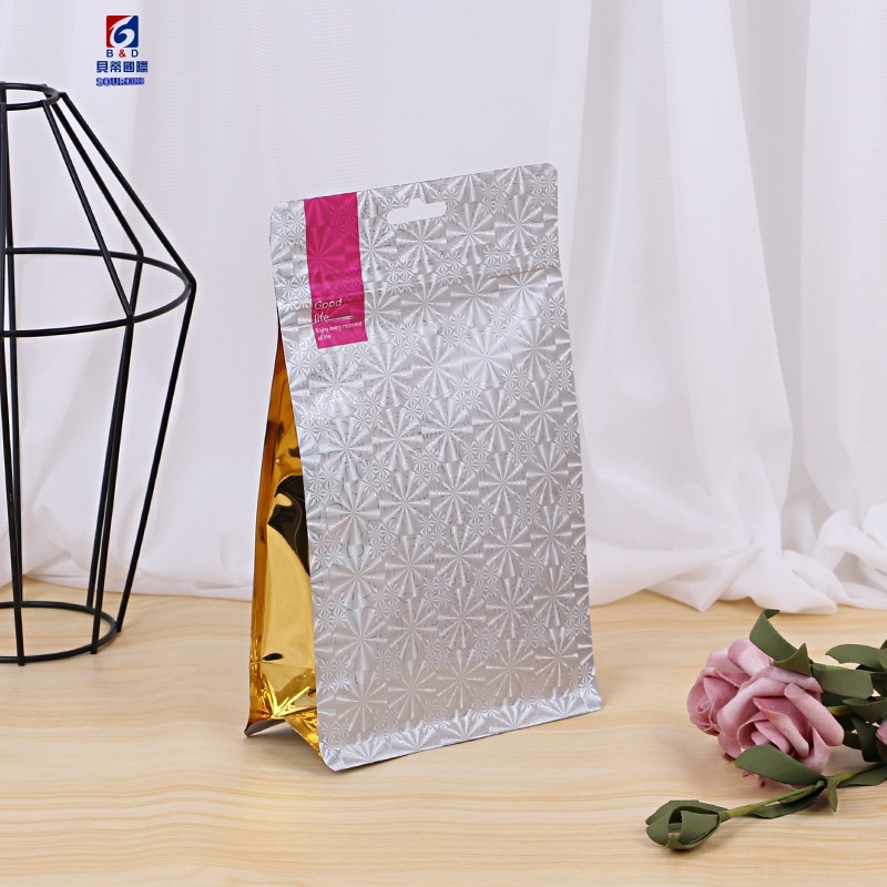 Aluminum foil dumb film compound self-sealing bag plastic multilateral sealing bag