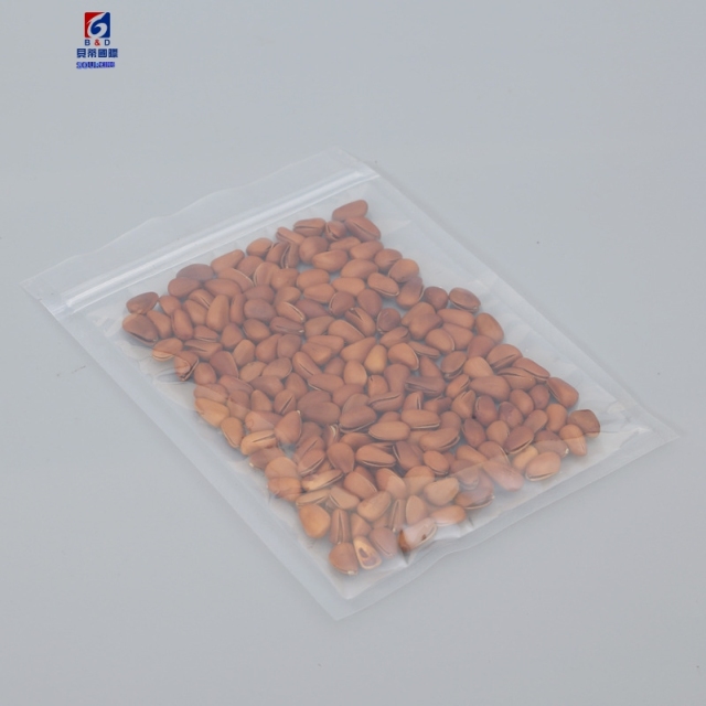 Flat bottom transparent bag dried fruit packaging bag hd plastic food bag