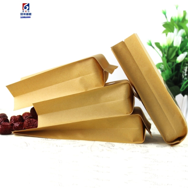 10 * 24 + 6cm Thickened kraft paper organ bag self-sealing tea sealing bag food packaging bag