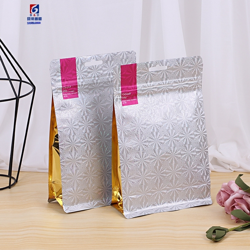 Aluminum foil dumb film compound self-sealing bag plastic multilateral sealing bag
