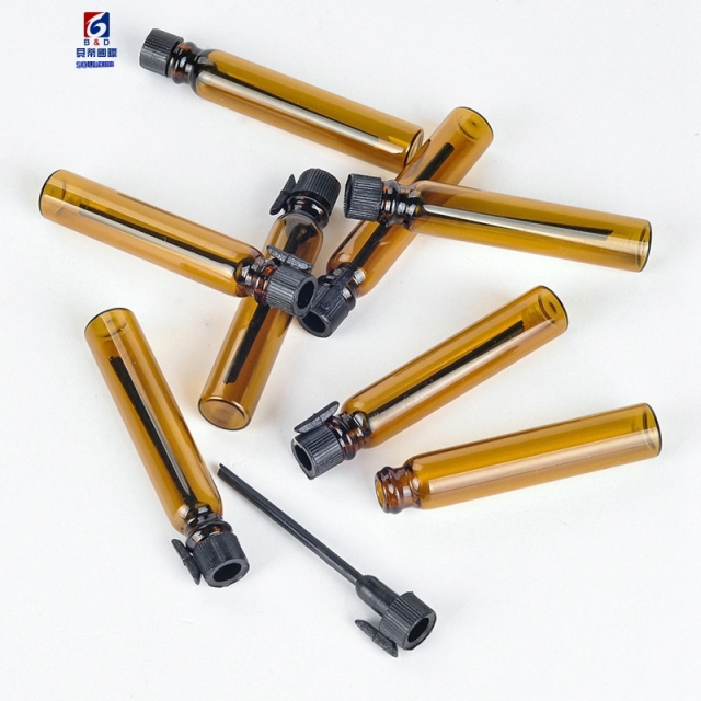 2ML Tawny Glass Oil Bottle