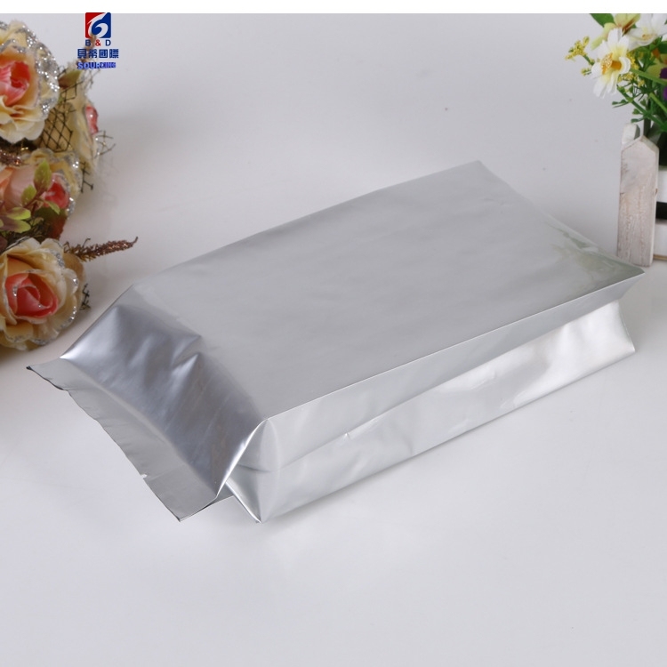 7 * 14 + 3 Tea aluminum foil packaging bag can stand in the seal of pure aluminum foil organ bag