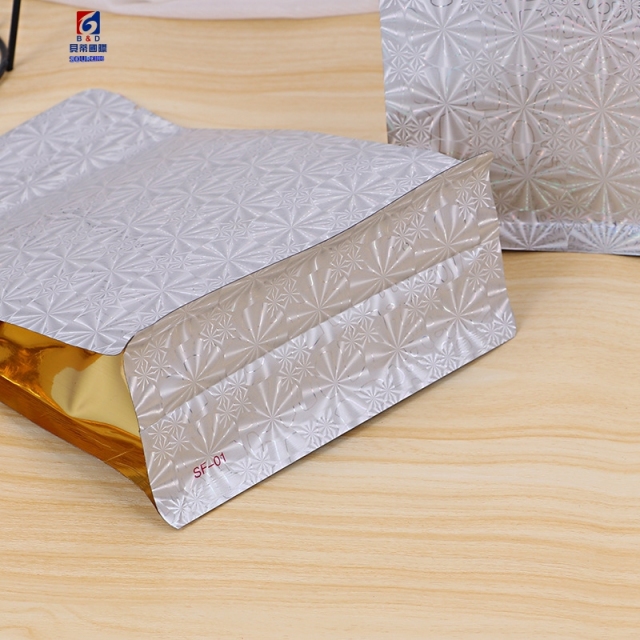 Aluminum foil dumb film compound self-sealing bag plastic multilateral sealing bag