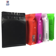 Color eight side seal dog food aluminum foil bag tea free-standing food packaging bag