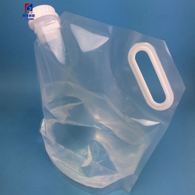 3L large capacity outdoor portable folding water storage bag suction nozzle packaging bag
