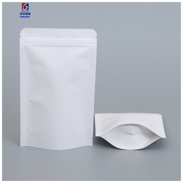 White thickened kraft paper inside aluminized self-sealing bag dried fruit sealing bag