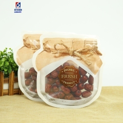 Jar sealed bag shaped self-sealing packaging bag
