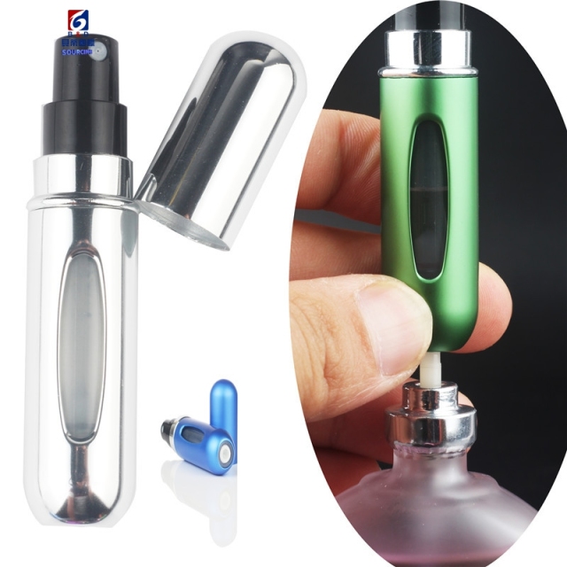 5ML Aluminum Housing Self-pumping Spray Bottle