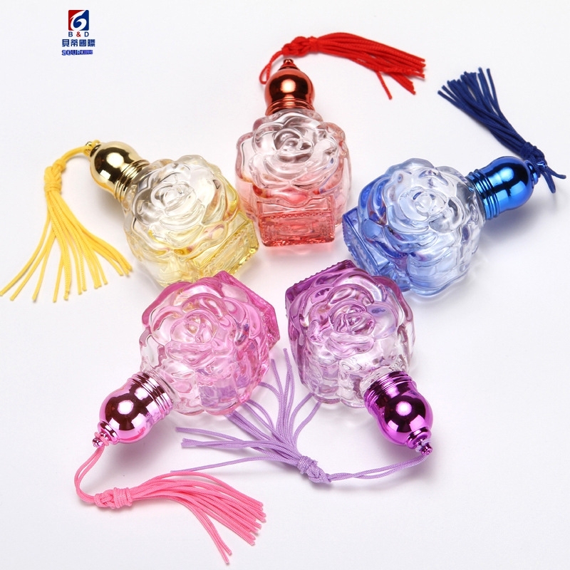 10ML Rose Glass Walking Bead Bottle