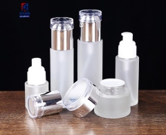 Glass Set Bottle 80ml Glass Lotion Bottle, 20/30/50g Cream Jar