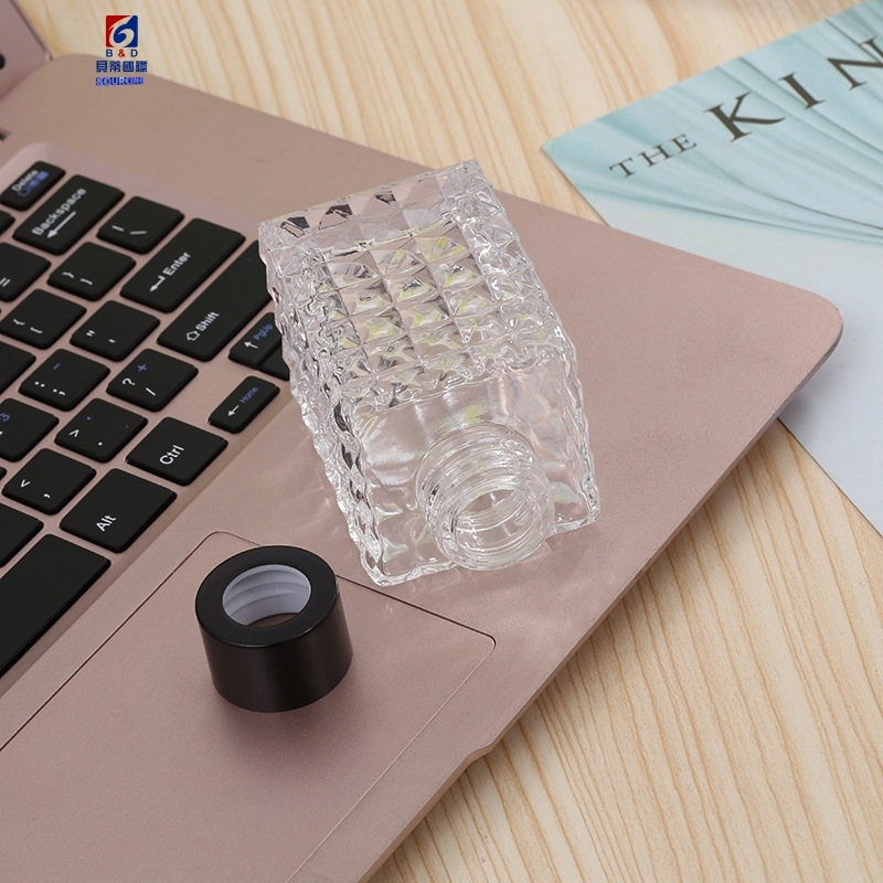 100ML Rectangular Diamond Scented Glass Bottle