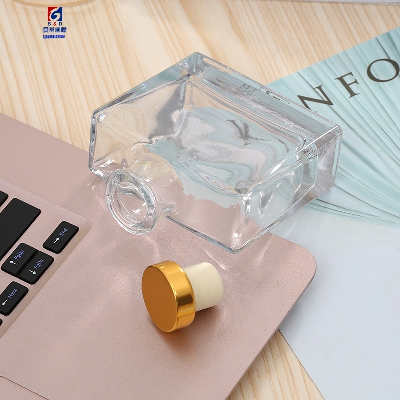 100ML Clear Flat Square Glass Aromatherapy Bottle