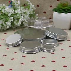 5/15/30/50/100g Aluminum Cream Jar With Whorl