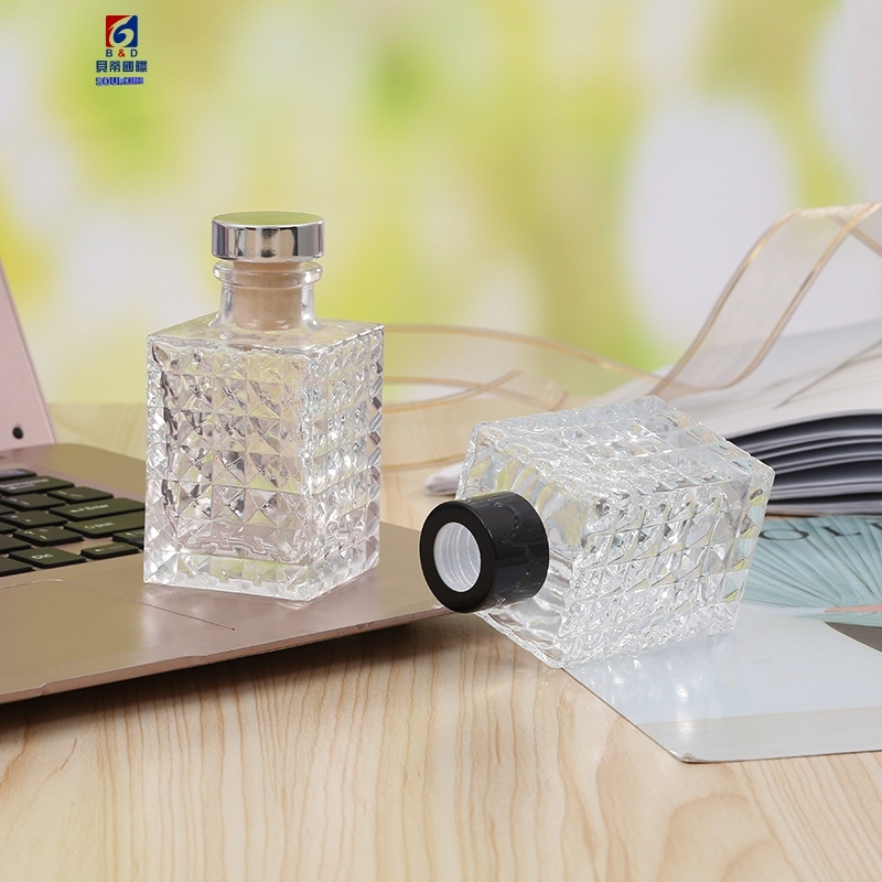 100ML Rectangular Diamond Scented Glass Bottle