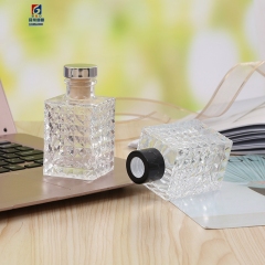 100ML Rectangular Diamond Scented Glass Bottle