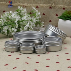 5/15/30/50/100g Aluminum Cream Jar With Whorl
