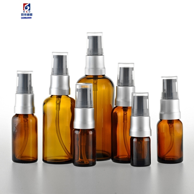 5/10/15/20/30/50/100ML Brown Glass Lotion Bottle