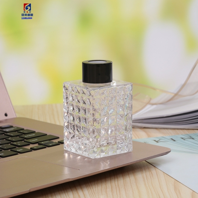 100ML Rectangular Diamond Scented Glass Bottle