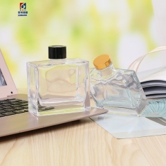 100ML Clear Flat Square Glass Aromatherapy Bottle