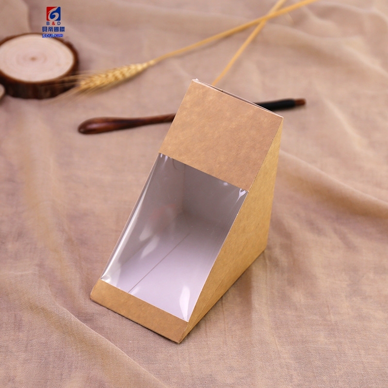 Brown Paper Window Sandwich Box