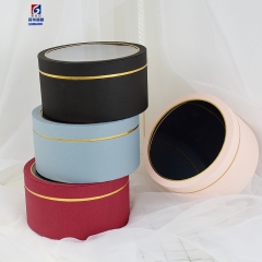 Transparent Open Window Wedding Companion Hand Gift Cylinder Gift Box