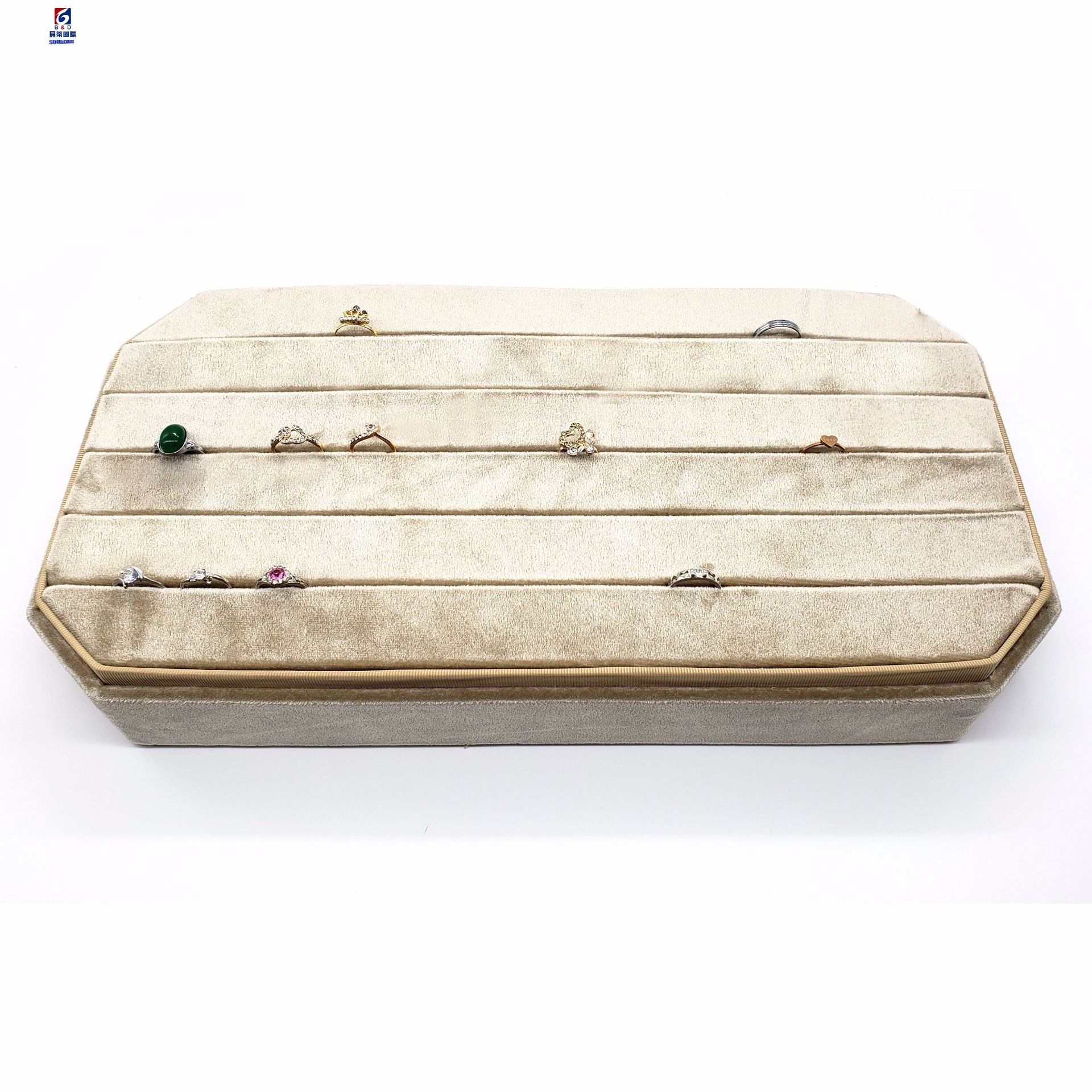 Luxury Velvet Jewelry Box Salver