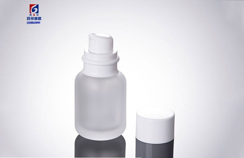 50ML Frosted Latex Glass Bottle