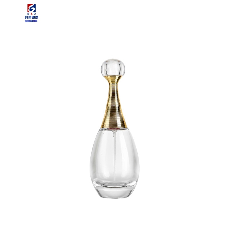 High Grade Oval Glass Perfume Spray Bottle