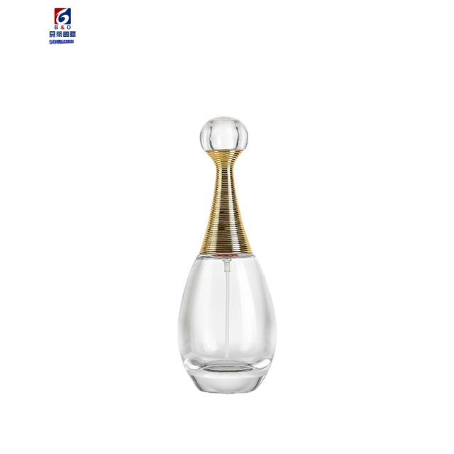 High Grade Oval Glass Perfume Spray Bottle