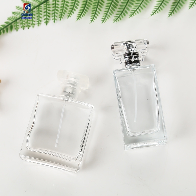 High Grade Flat Square Glass Perfume Bottle