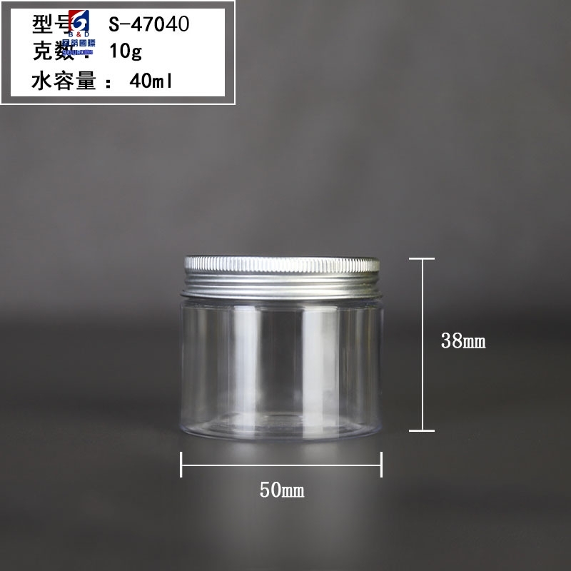 40ML Transparent Plastic Jar