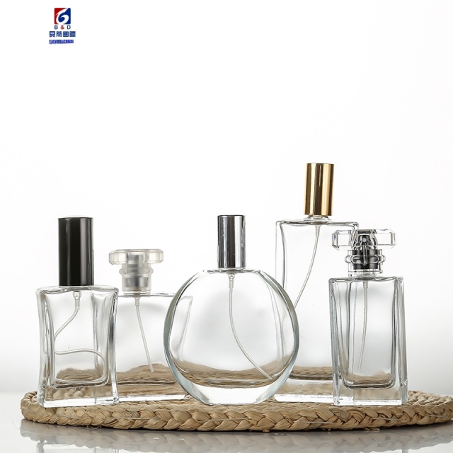 High Grade Flat Square Glass Perfume Bottle