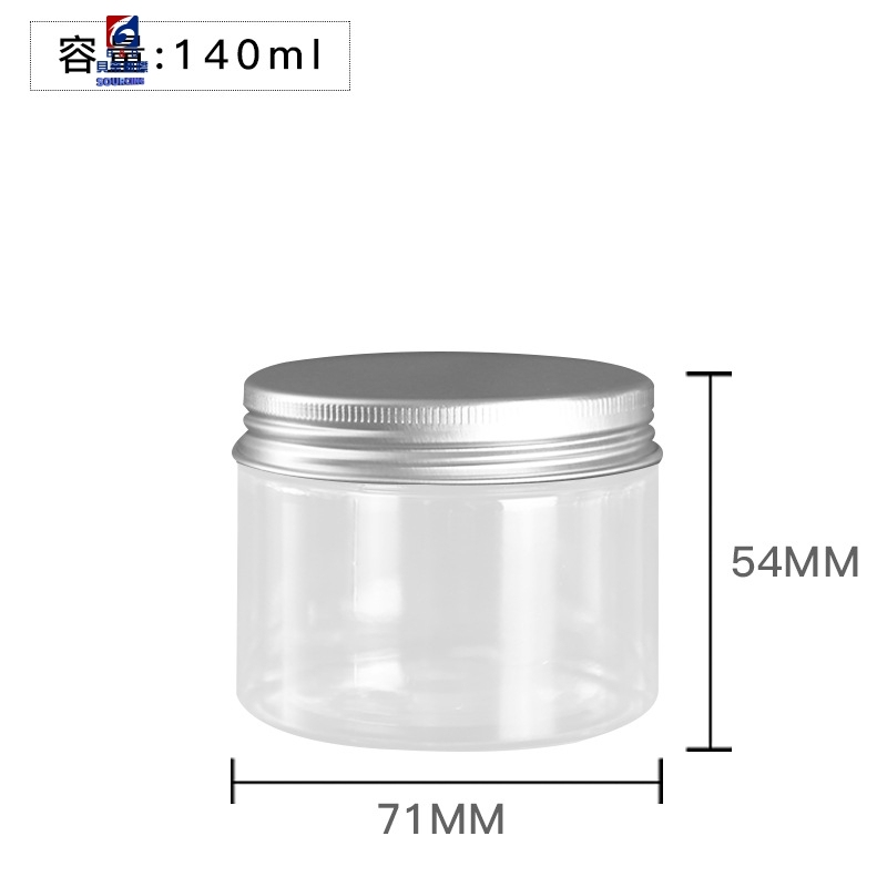 140ML Transparent Plastic Cream Jar