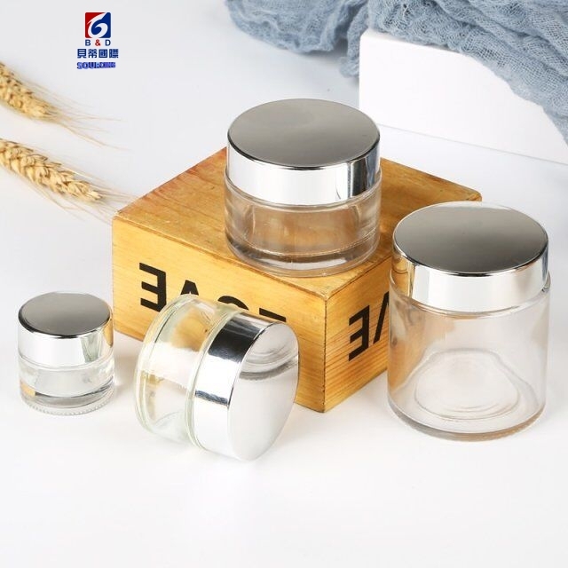 5-80g Transparent Glass Cream Jar