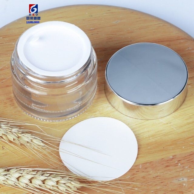 5-80g Transparent Glass Cream Jar