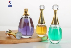 High Grade Oval Glass Perfume Spray Bottle