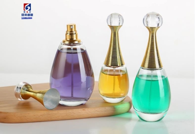 High Grade Oval Glass Perfume Spray Bottle