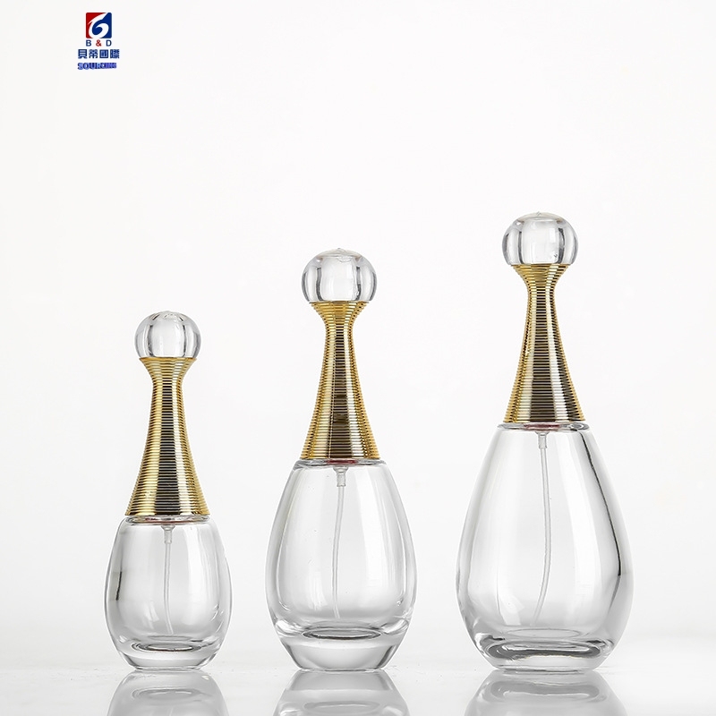 High Grade Oval Glass Perfume Spray Bottle