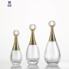 High Grade Oval Glass Perfume Spray Bottle