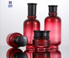 Glass Set Bottle 50g Cream Jar , 50/150ml Pump Bottle, 180g Capping