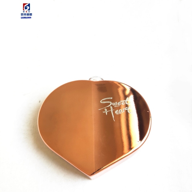 50ML UV Heart-shaped Perfume Spray Bottle Without Cover
