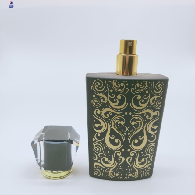 50ml Top Grade Screw Mouth Six Color Inside Spray Cover Perfume Bottle