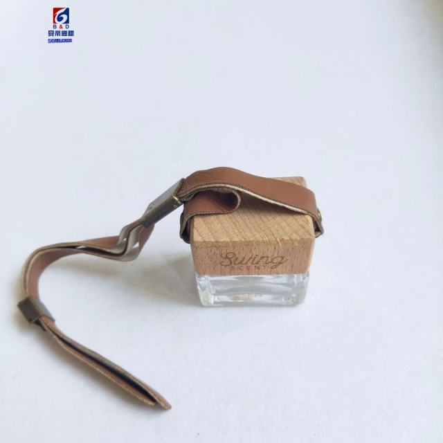 6ML Perfume Bottle With Square Car Pendants