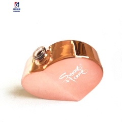 50ML UV Heart-shaped Perfume Spray Bottle Without Cover