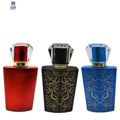 50ml Top Grade Screw Mouth Six Color Inside Spray Cover Perfume Bottle