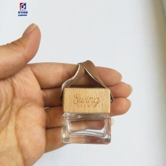 6ML Perfume Bottle With Square Car Pendants