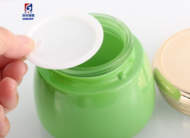 130g Lace cover glass cream jar
