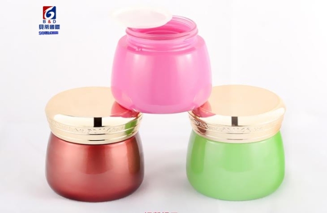 130g Lace cover glass cream jar